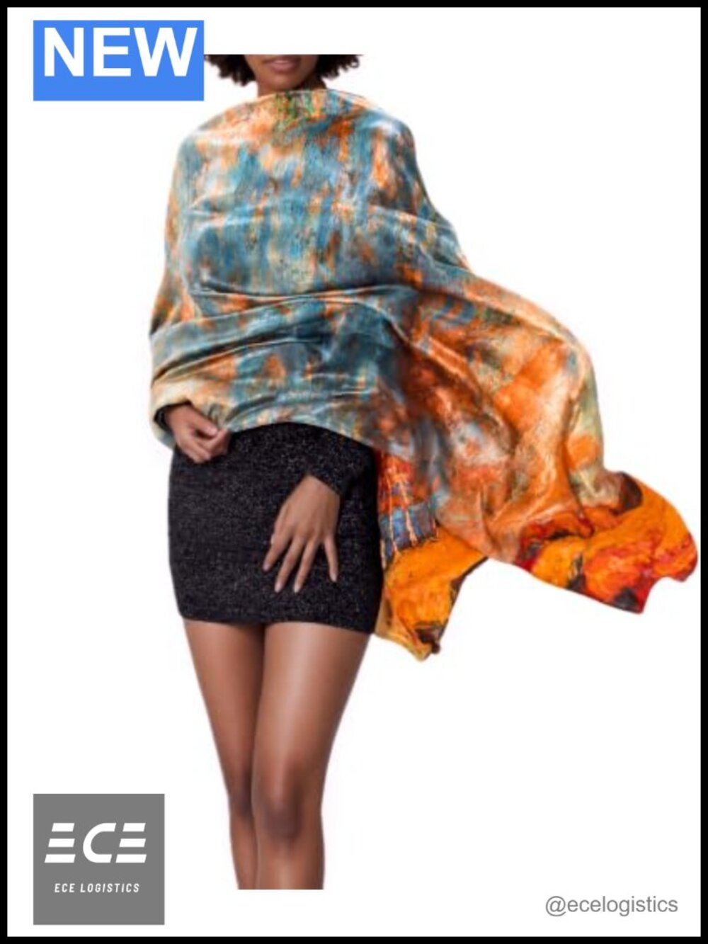 100% Mulberry Silk Shawl Wrap Extra Large Women's Scarf